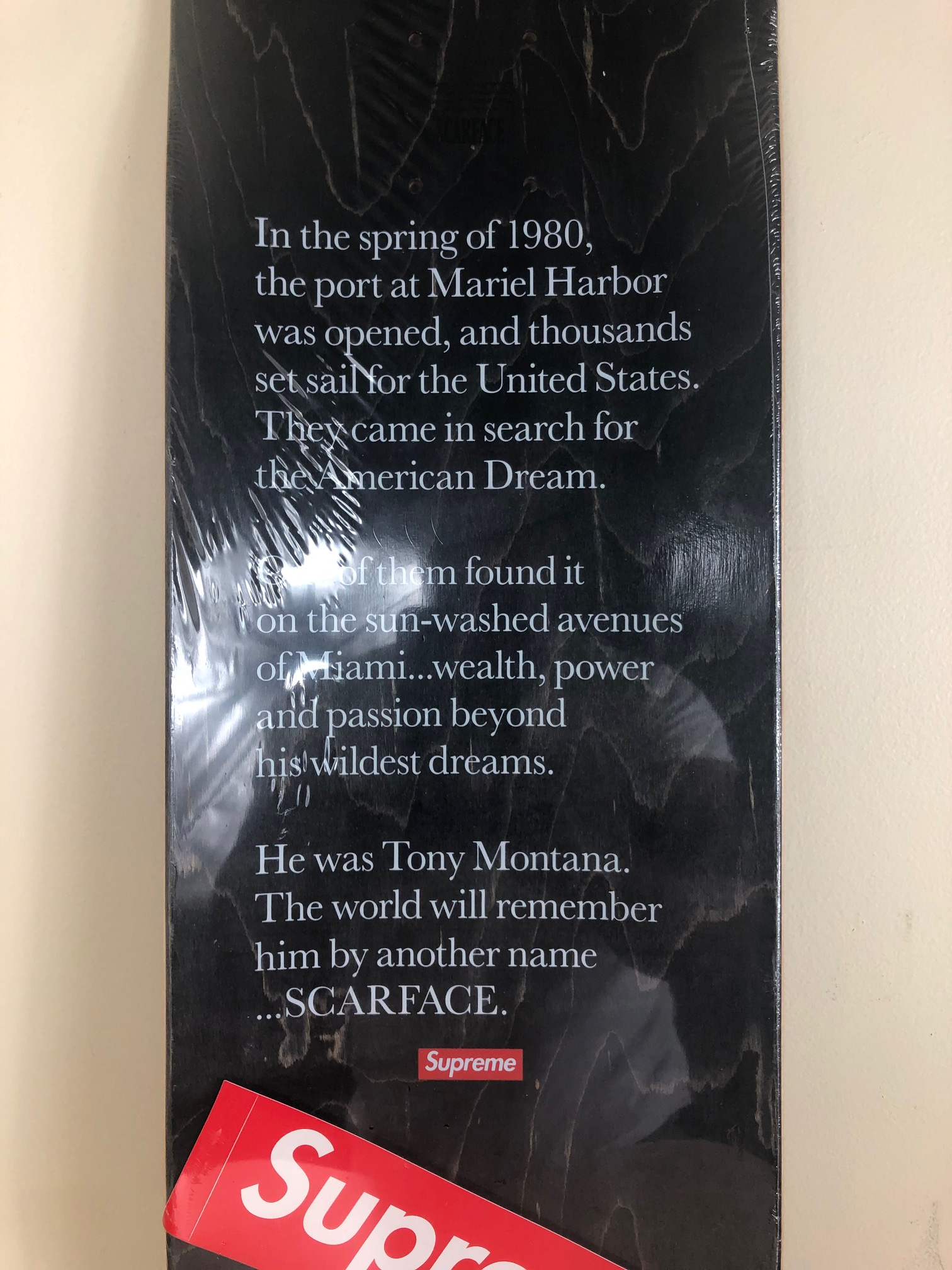 Supreme scarface outlet poster